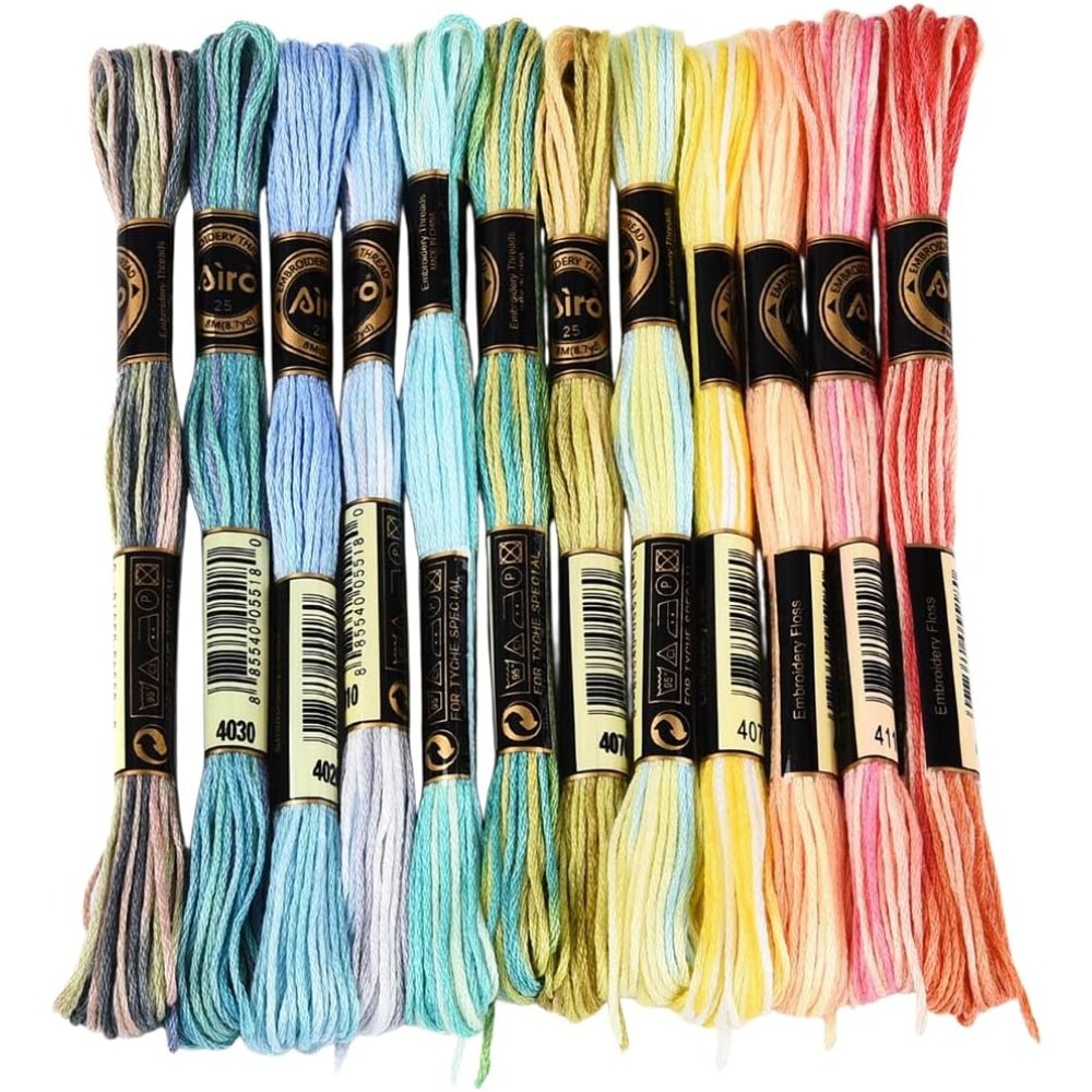 Embroidery Floss - 12 Çile 105 Yarda 6 Katlı