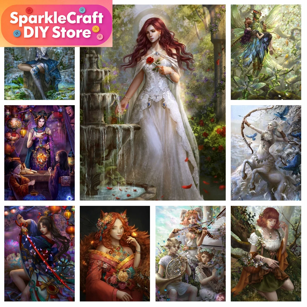 Embroidery Artwork - 1 adet çerçevesiz Hoanglap sanat eseri