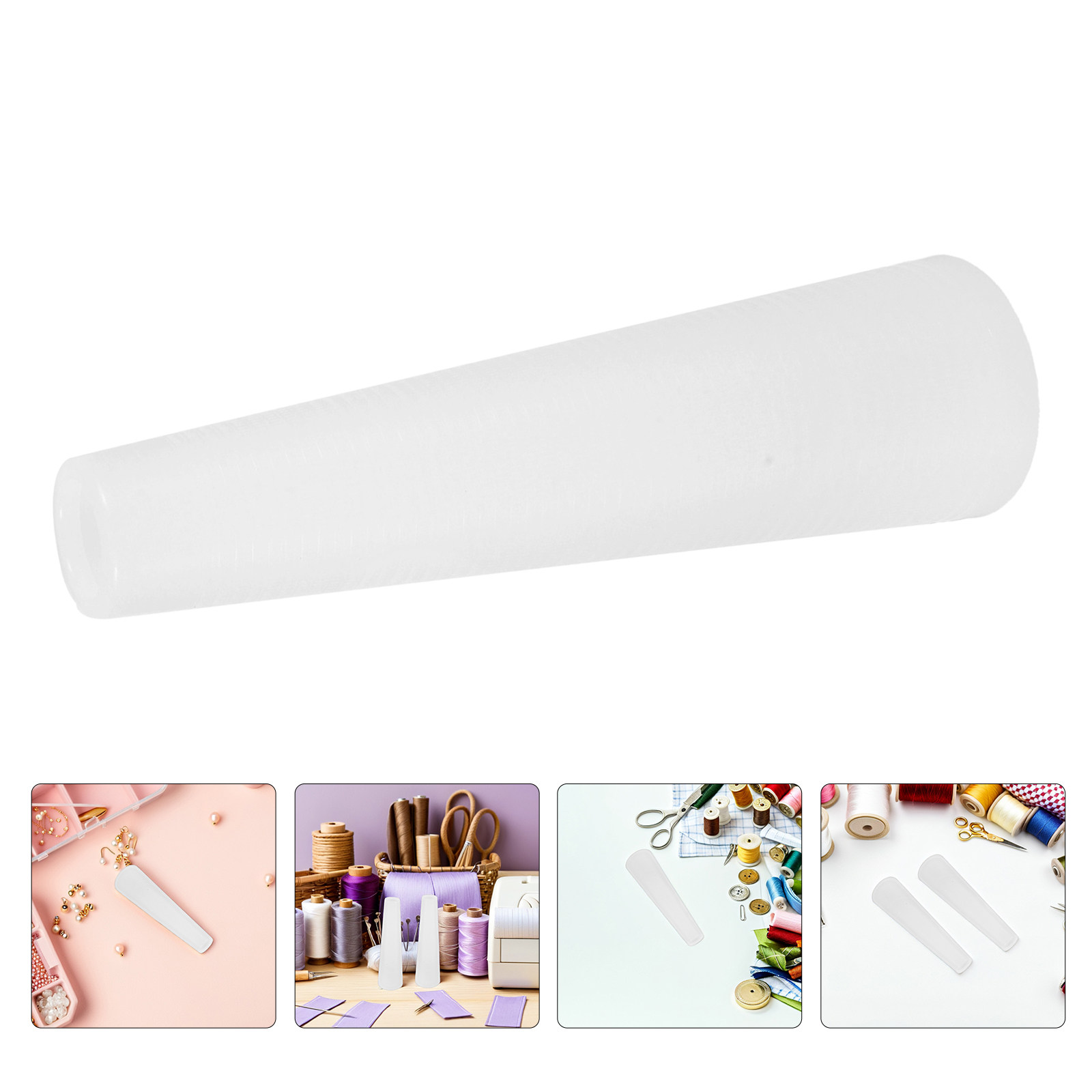 Embroidery Thread Yarn - 12 Adet İplik Konisi Sarıcı Plastik