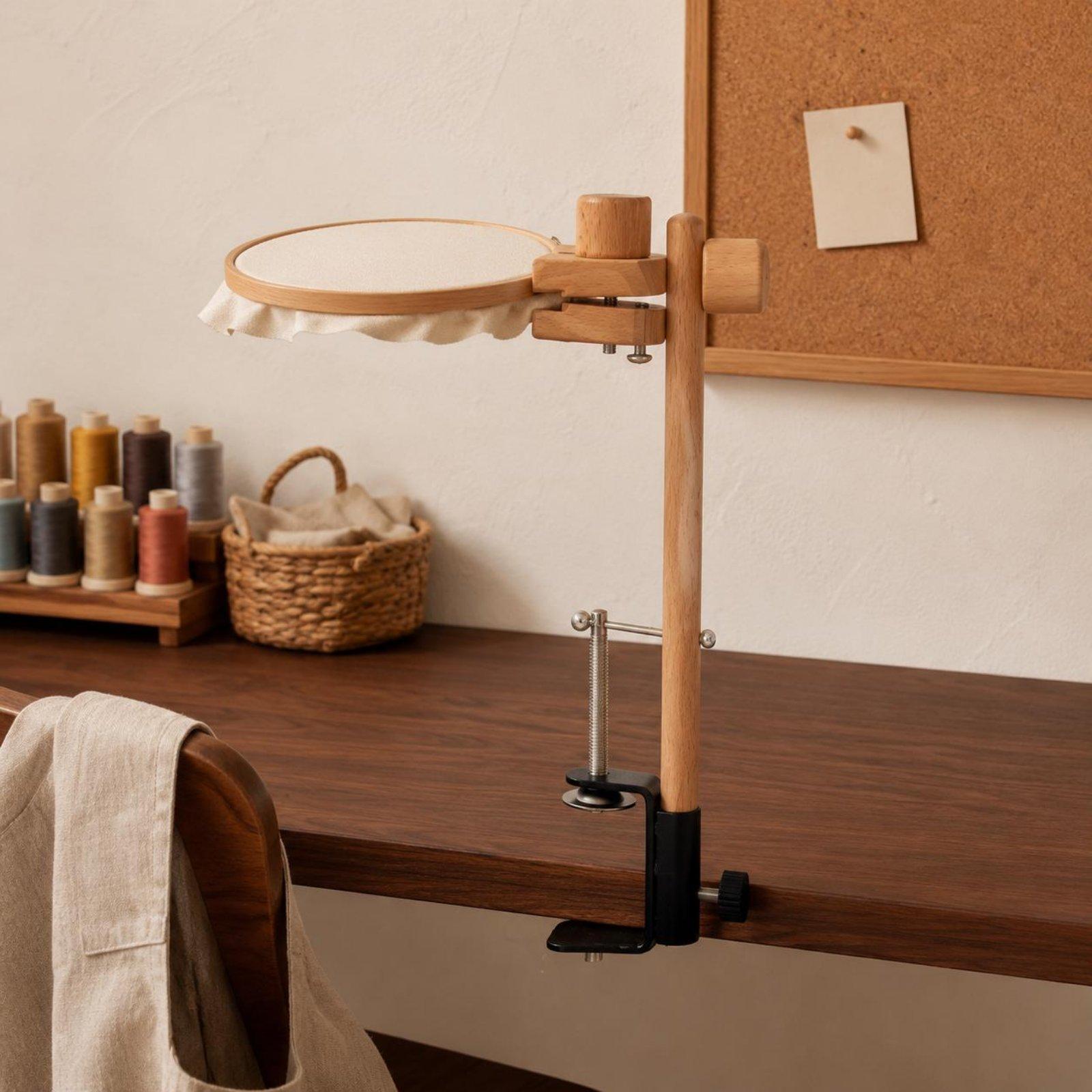 Embroidery Frame - Kayın Ağacı Masa Kelepçesi Nakış Çerçevesi