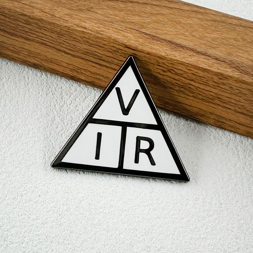 Embroidery Initials - Ohm Yasası Üçgen Broş Fizik Bilimi