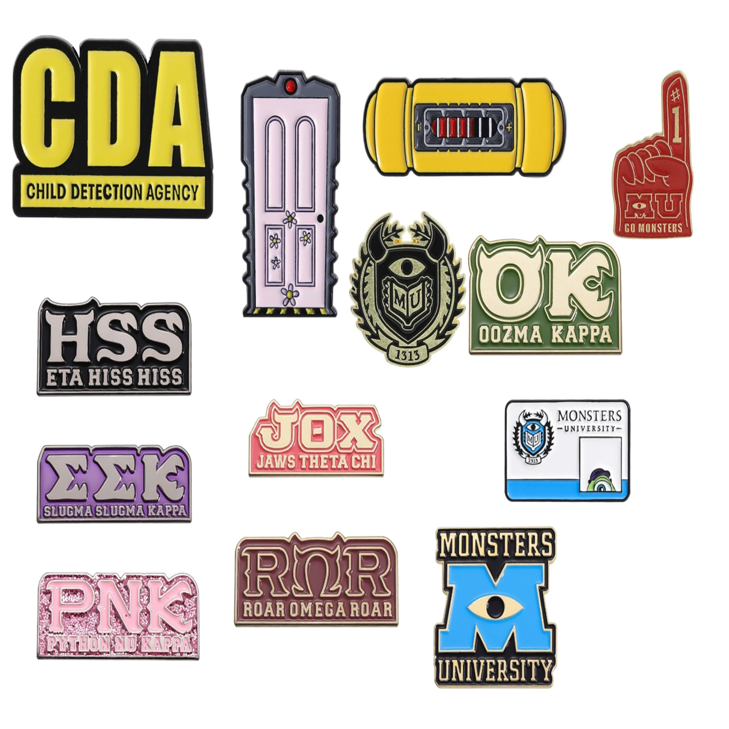 Embroidery Initials - Karikatür mektup serisi metal broş yaratıcı