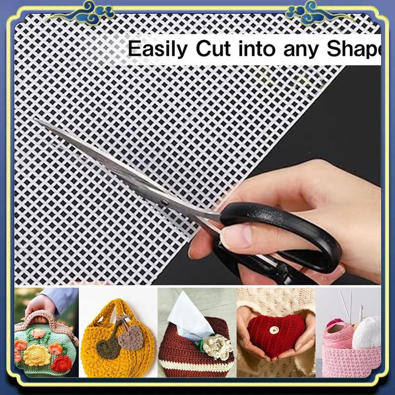 Embroidery Sheet - A56P-Tuval Pedleri 8 Adet Beyaz Dikdörtgen
