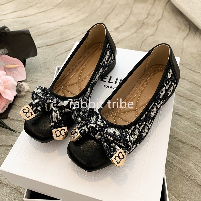 Embroidery Style - Rahat Fransız Bayan tek ayakkabı Kadınlar