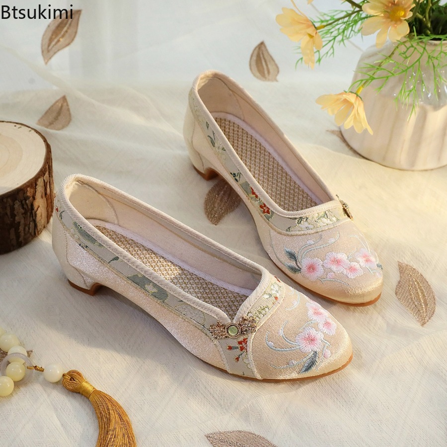 Embroidery Style - 2026 yeni kadın ayakkabıları etnik tarzı