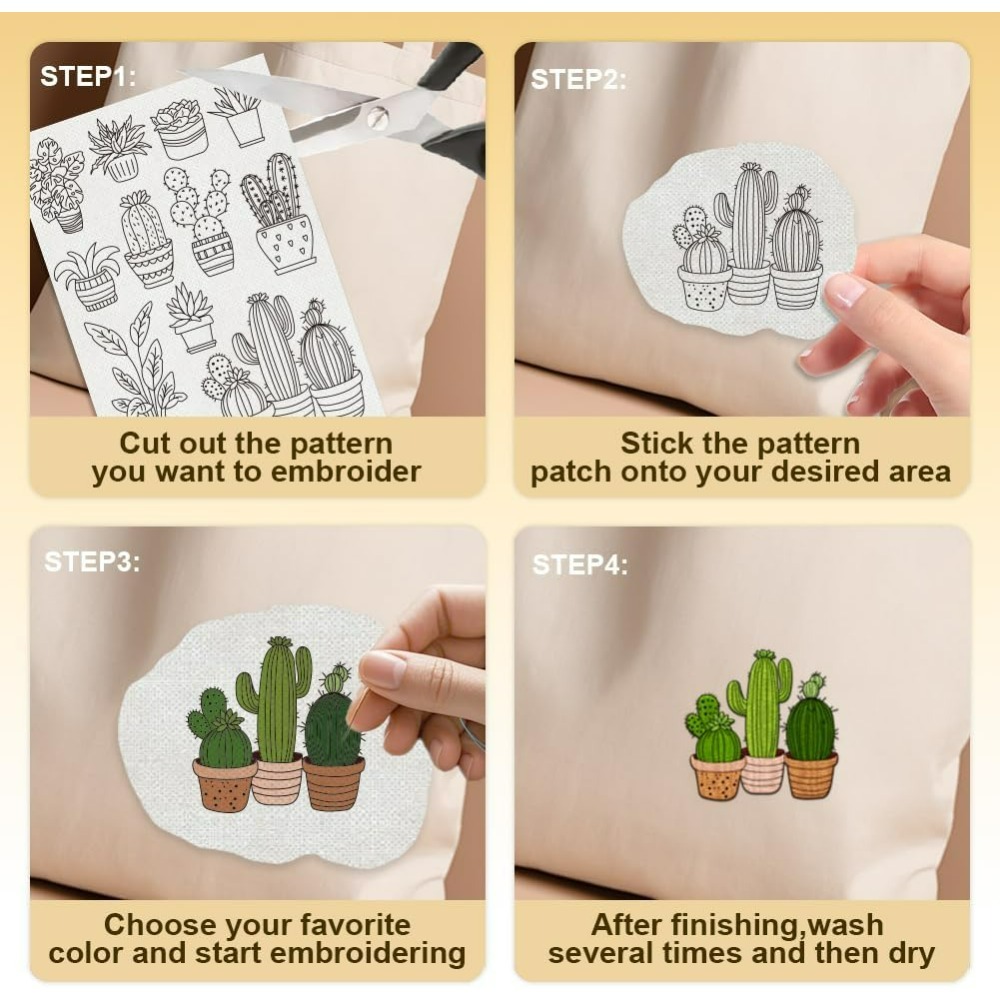 30 Adet Bonsai Kaktüs Nakış De - Embroidery Pattern incelemesi ve fiyatı