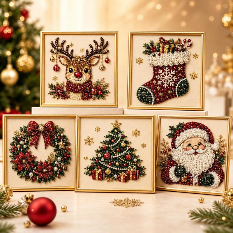 Yeni Sıcak Noel Baba İnci Sana - Embroidery Xmas Kits incelemesi ve fiyatı