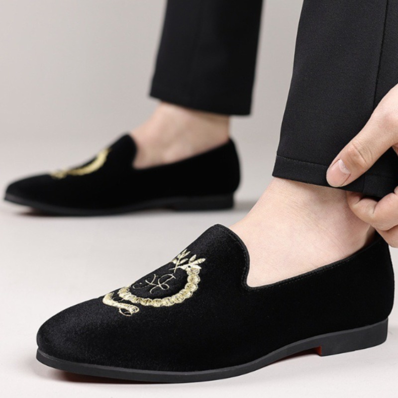 Lüks Tasarımcı Loafer'lar Süet - Embroidery Wedding incelemesi ve fiyatı