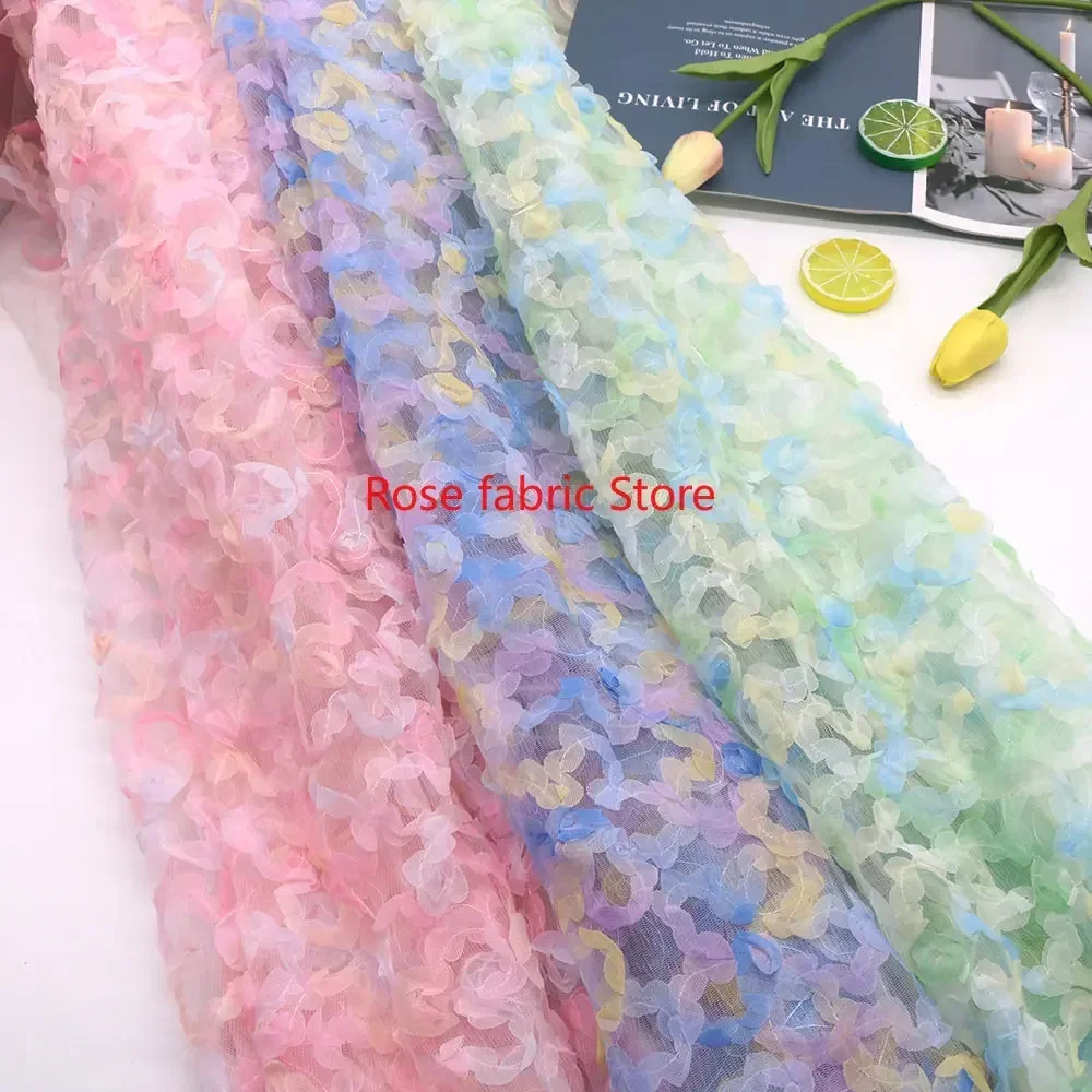 Degrade şifon gül kroşe dantel - Embroidery Gradient incelemesi ve fiyatı