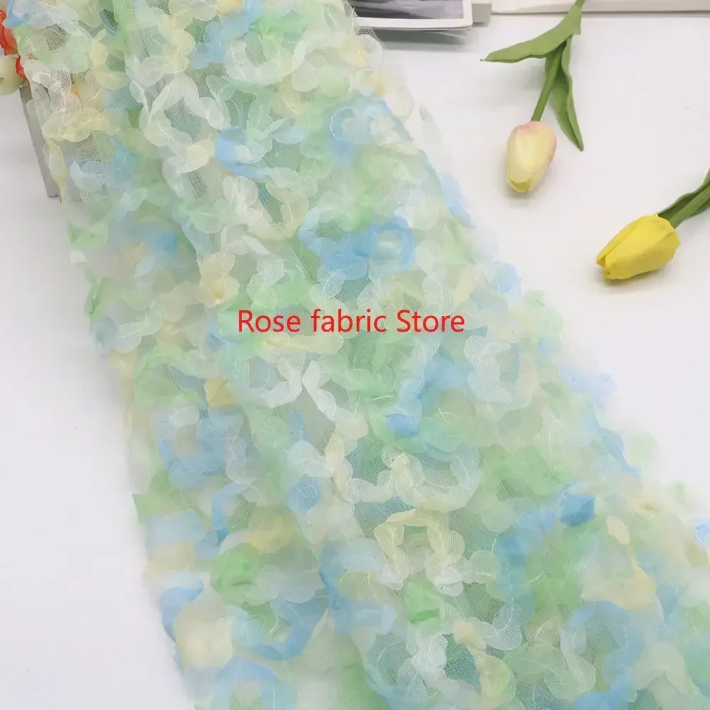 Degrade şifon gül kroşe dantel - Embroidery Gradient incelemesi ve fiyatı