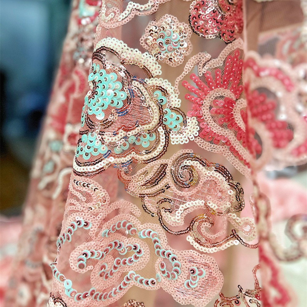 2 Yds/lot 130 cm Geniş Pembe M - Embroidery Wedding incelemesi ve fiyatı