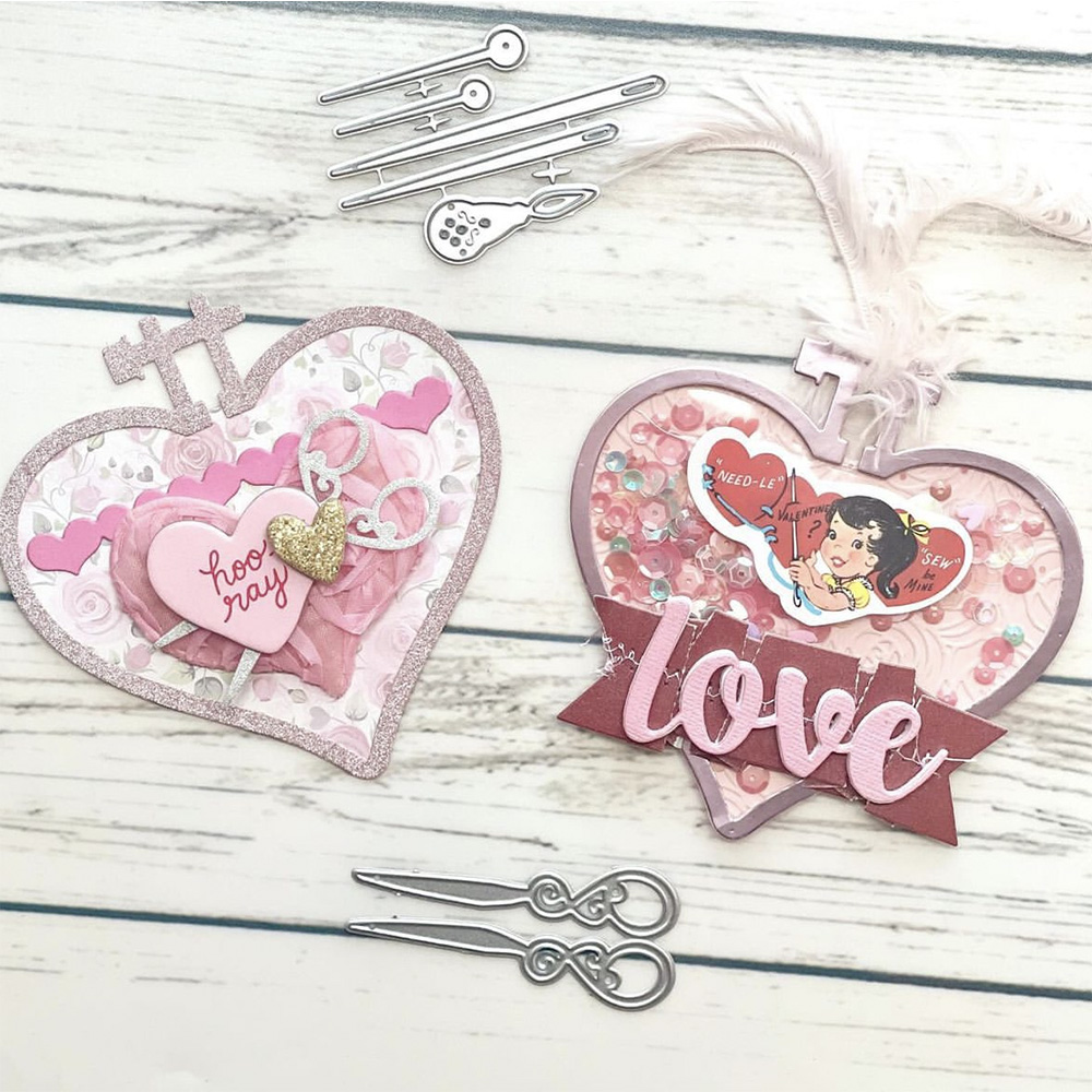 KSCRAFT kalp gergef Metal kesm - Embroidery Sheet incelemesi ve fiyatı