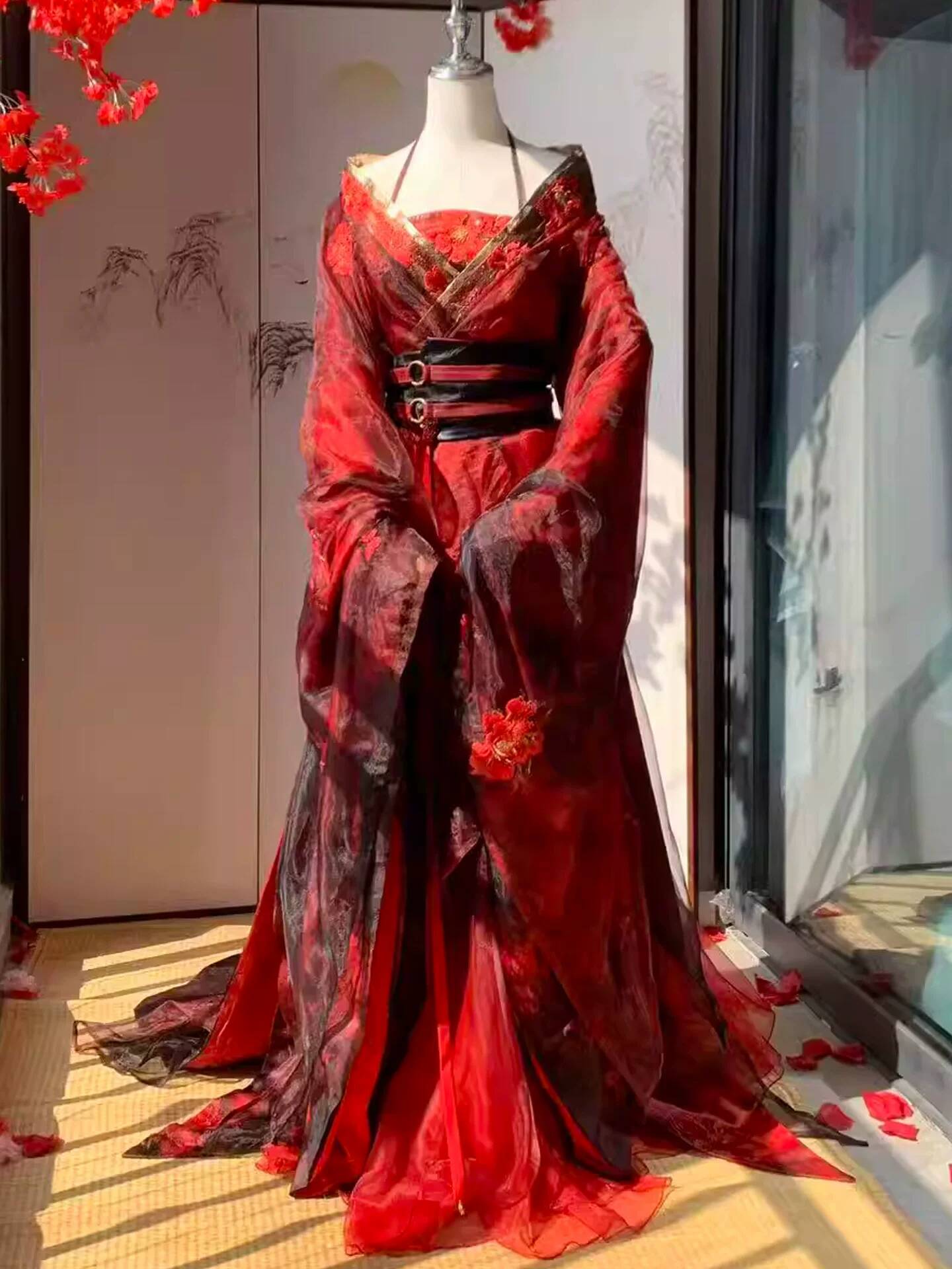 Yeni Datura Kırmızı Hanfu Kadı - Embroidery Style incelemesi ve fiyatı