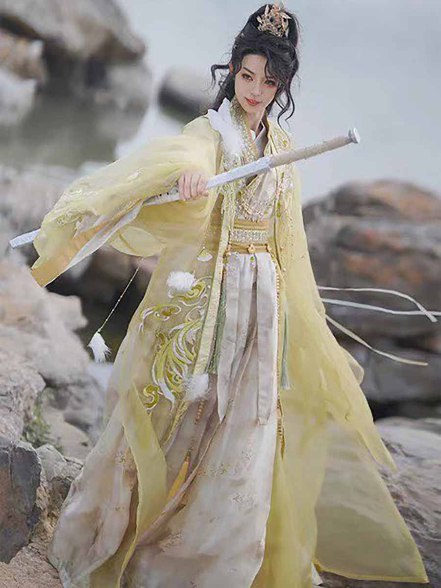 Wuxia Kılıç Ustası Hanfu Kıyaf - Embroidery Gradient incelemesi ve fiyatı
