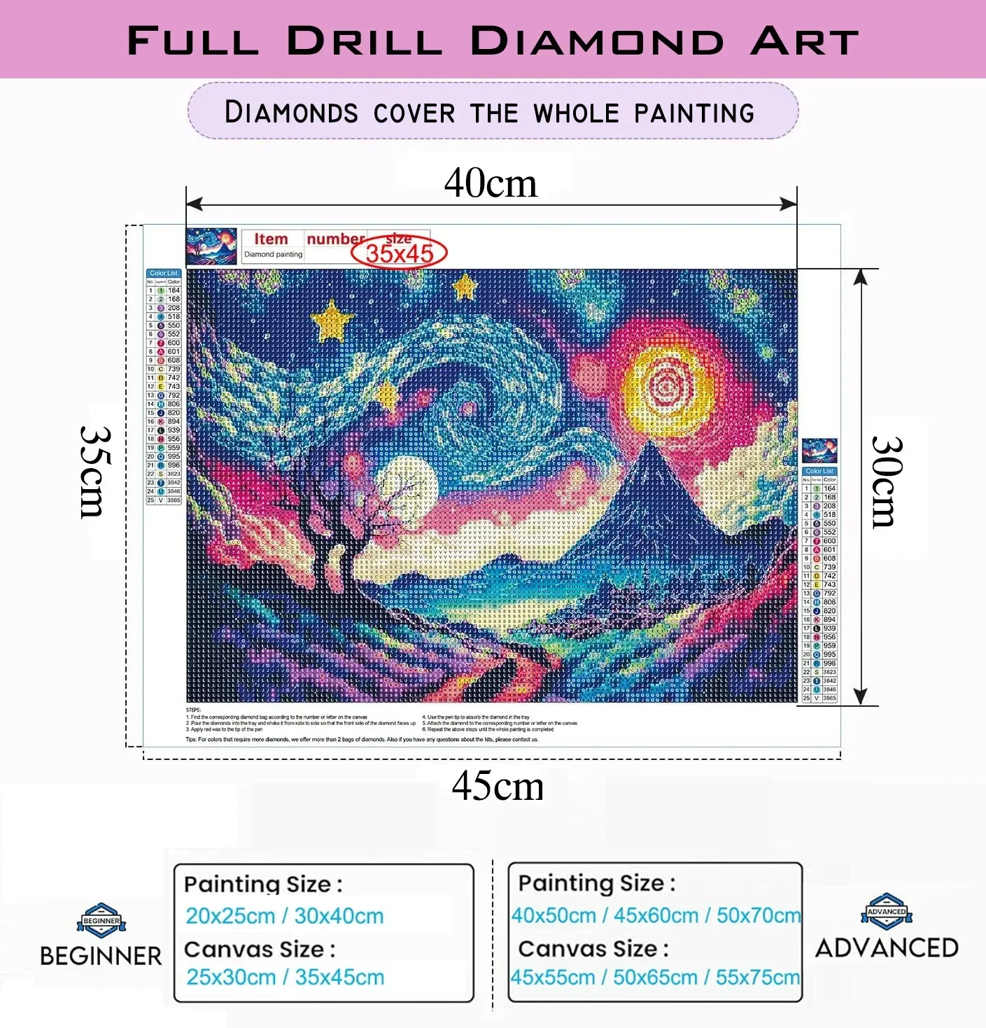 1 adet çerçevesiz Çapraz Dikiş - Embroidery Pattern incelemesi ve fiyatı