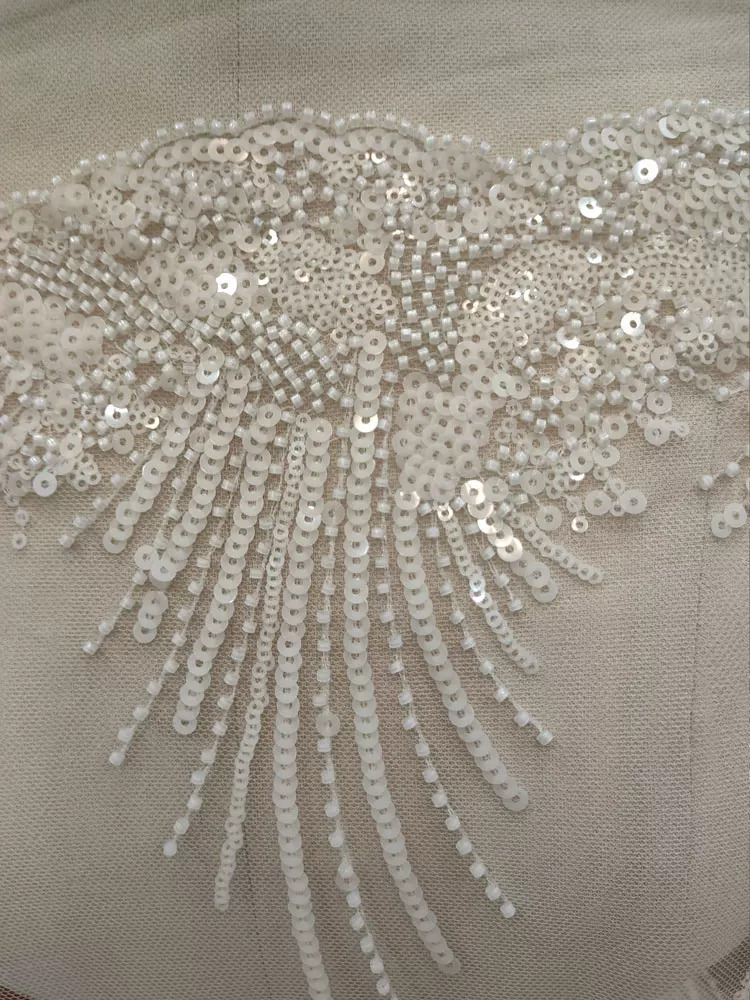 1 yard tırnak boncuklu pullu ç - Embroidery Wedding incelemesi ve fiyatı