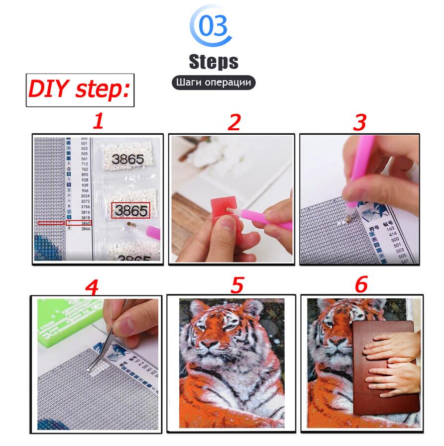 DIY Elmas Boyama Modern Hayvan - Embroidery Running Stitch incelemesi ve fiyatı