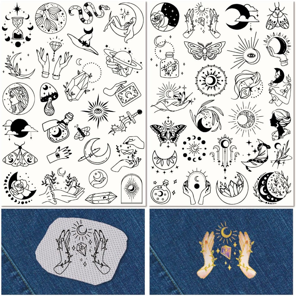 51 adet Boho Ay Güneş Suda Çöz - Embroidery Pattern incelemesi ve fiyatı