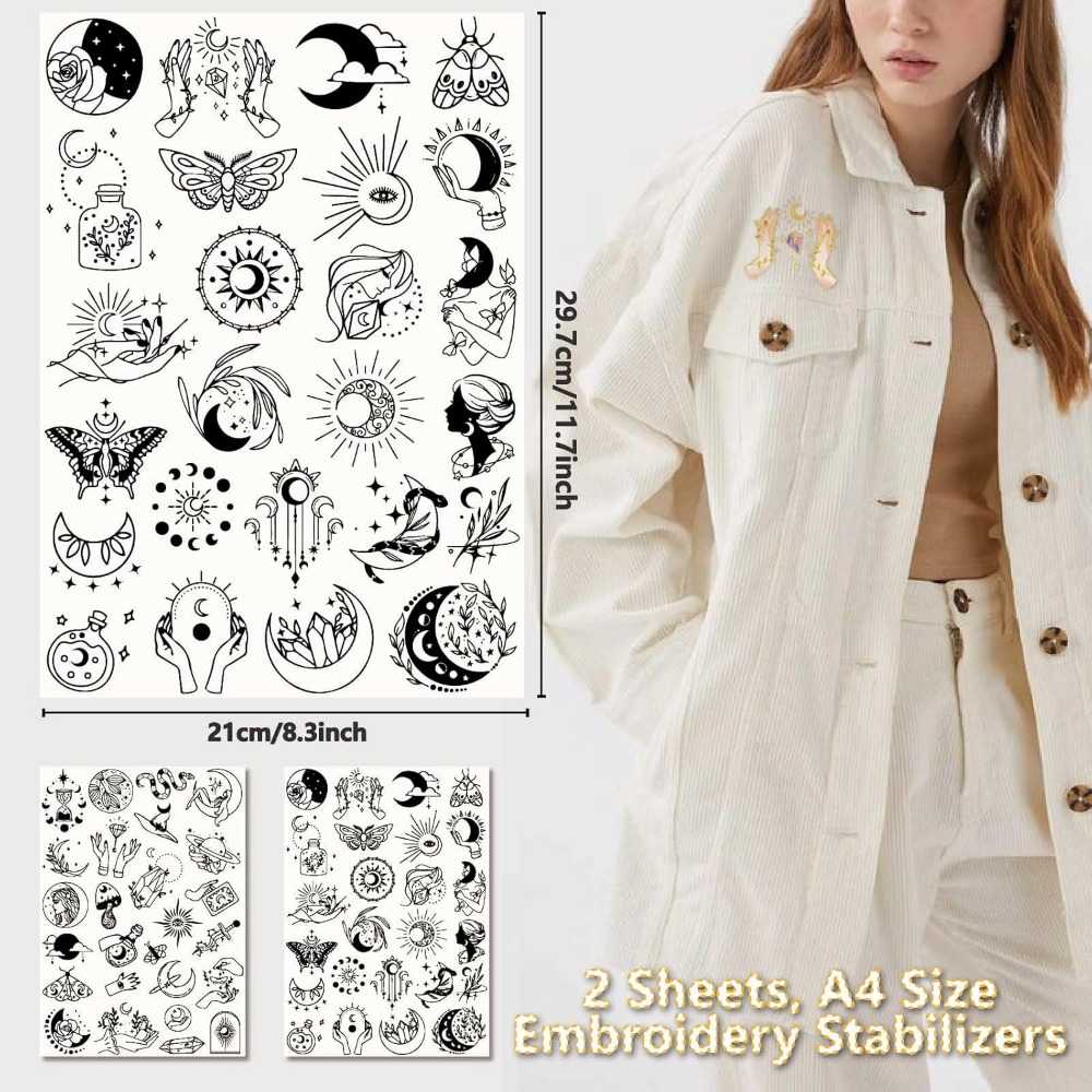 51 adet Boho Ay Güneş Suda Çöz - Embroidery Pattern incelemesi ve fiyatı